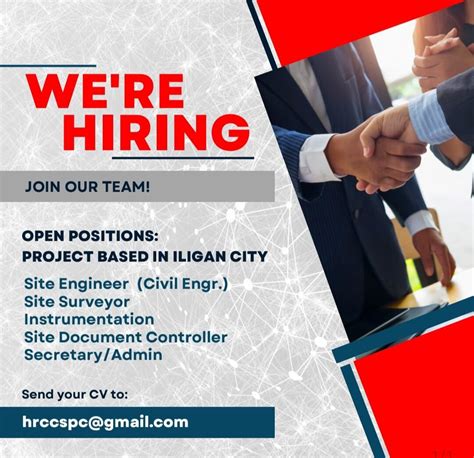 urgent hiring in iligan city